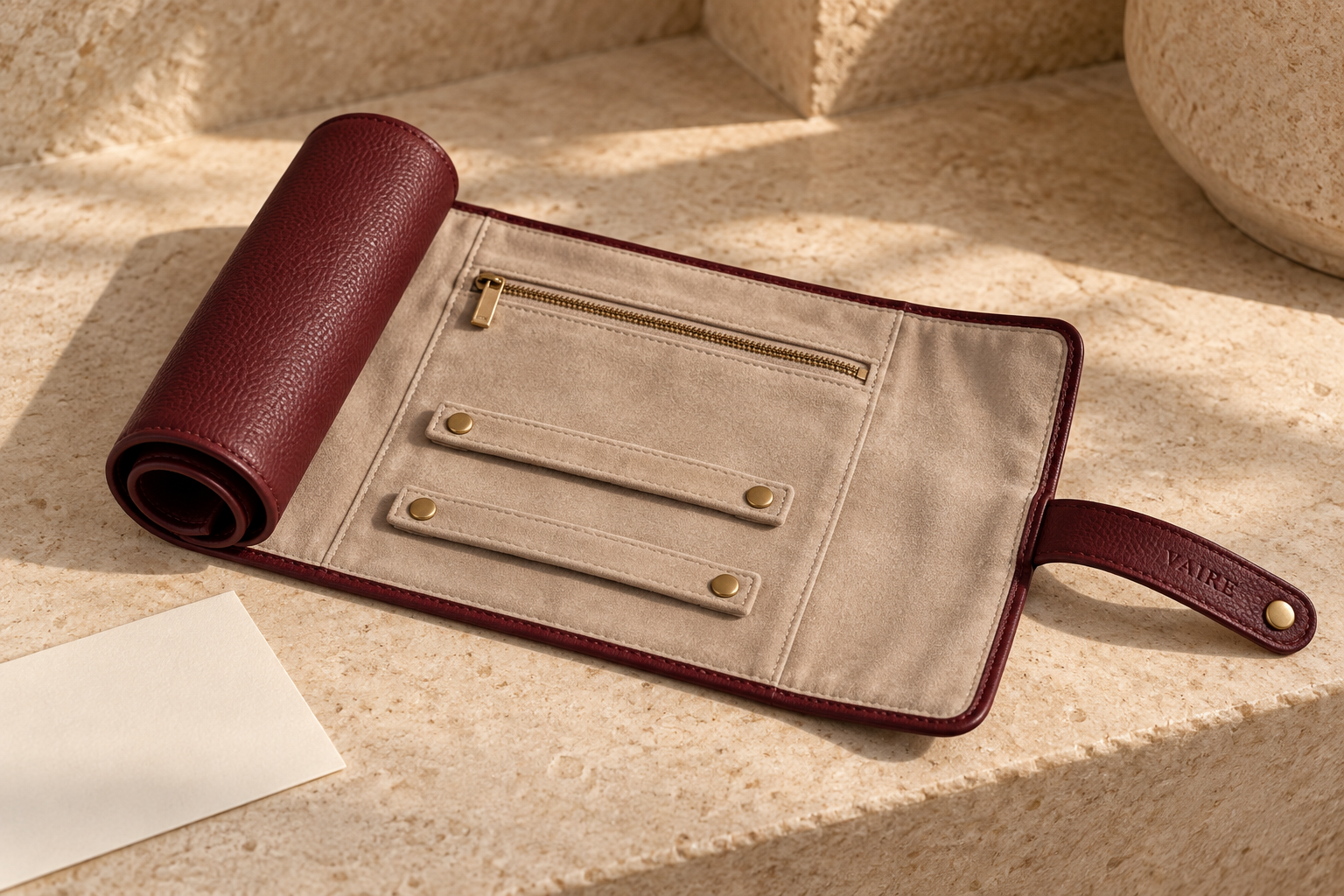AI-generated Keepsake concept in Oxblood